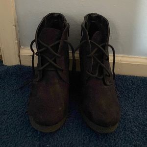 Black booties size 7 1/2